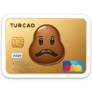 💳 with TURD LOGO sticker