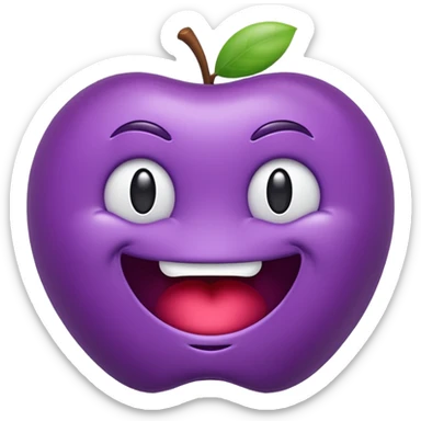 grimace apple style emoji sticker