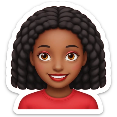 Black girl high off weed sticker