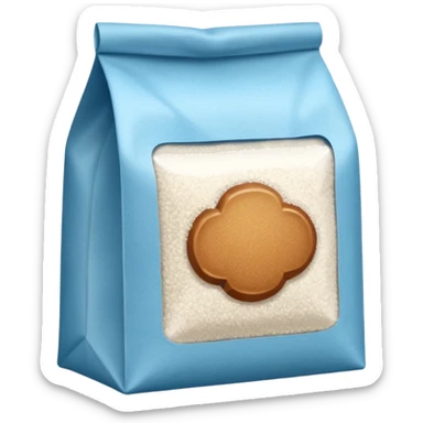 bag of white cane sugar sticker