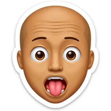 Guy shaking his tounge  sticker