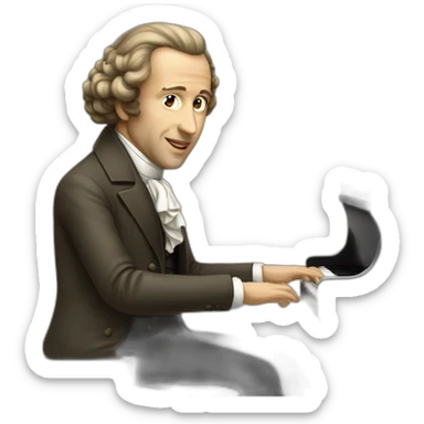 Hiperrealistic chopin sticker