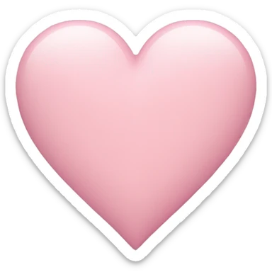 pastel pink heart sticker