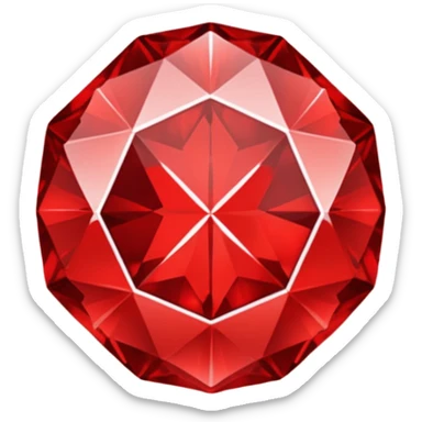 Red diamond with "RED" written on its front sticker