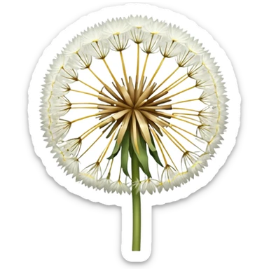 Dandelion flower emoji in white colour looks aesthetic edit better different styles sticker