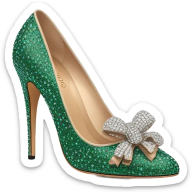 Gucci pumps with crystals sticker
