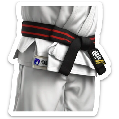 Bjj White Belt first stripe sticker