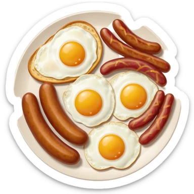 english breakfast sticker