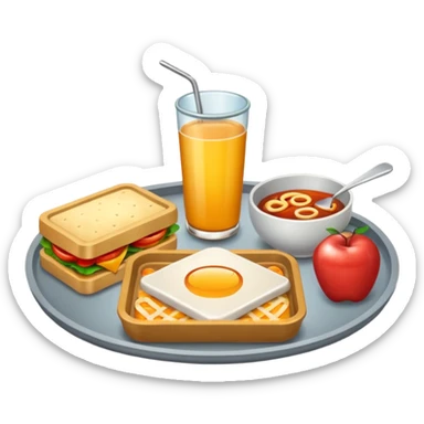 tray meal sticker