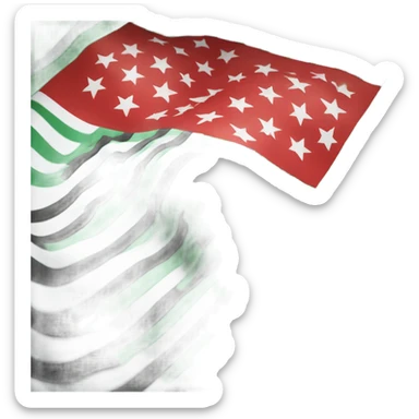 green syria flag sticker