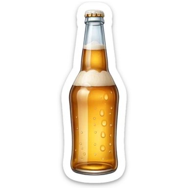 empty beer bottle sticker