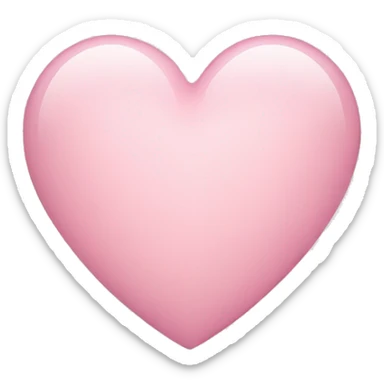 Light pink heart sticker