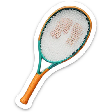 tennis raquet sticker