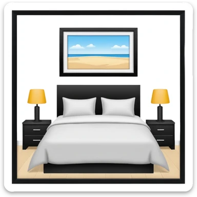 une. Chambre droite sticker