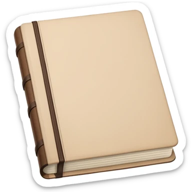 beige journal sticker