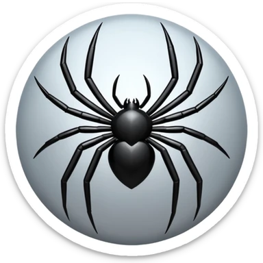 Spiderman siper symbol black sticker