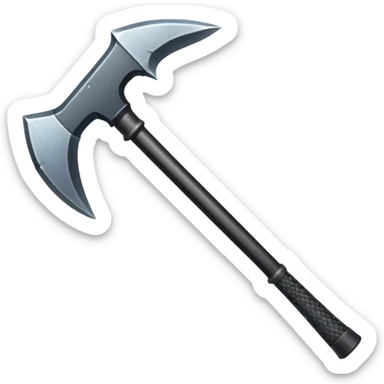 two sides pickaxe minecraft  sticker