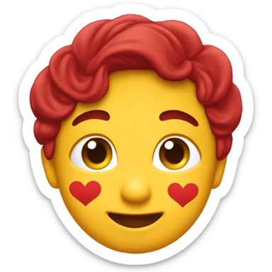 hazme emojis basados en el color cereza  sticker