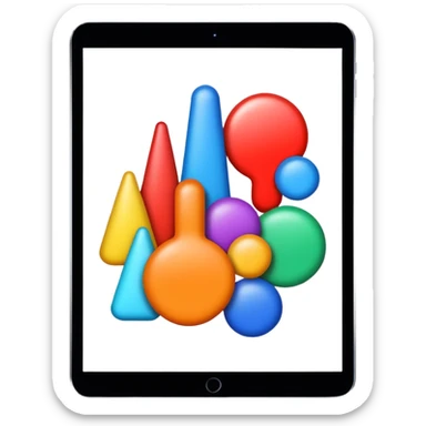 drawing on an ipad sticker