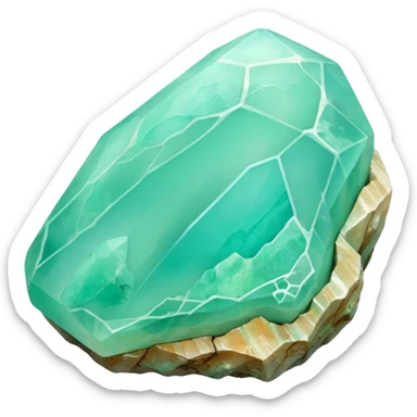 peruvian opal gemstone raw crystal sticker