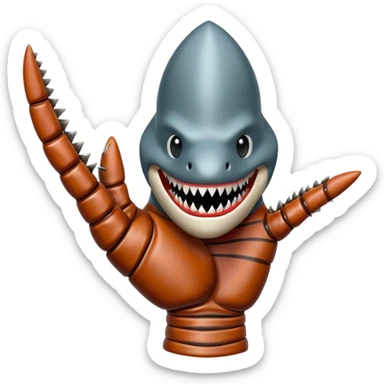 Freddy Krueger shark finger glove sticker