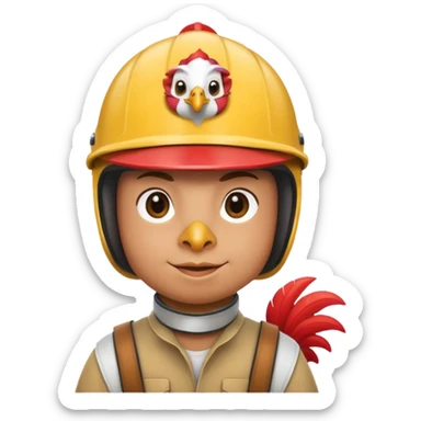Chicken jockey sticker