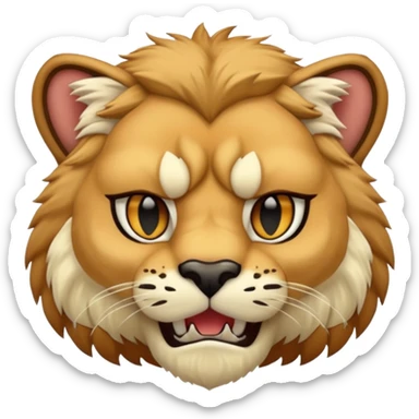 saber tooth cat sticker