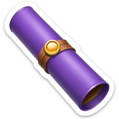 violet university diploma tube sticker
