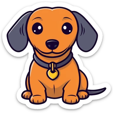 dachshund sticker
