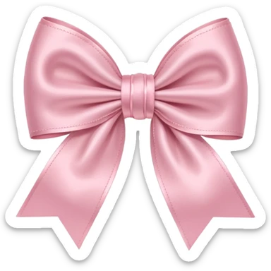Cute pastel pink bow sticker