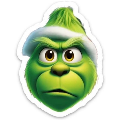 Grinch on a house sticker