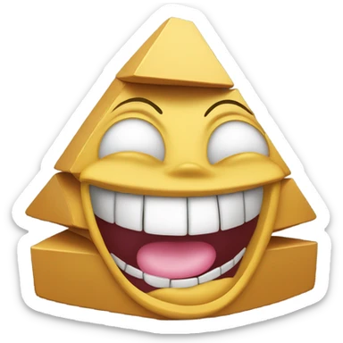 pyramid with this face 😛 sticker