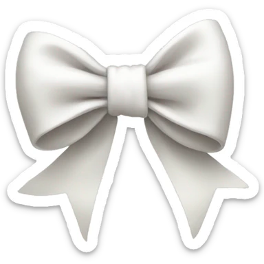 white bow sticker