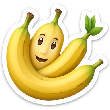 crea un emoji de un guineo sticker