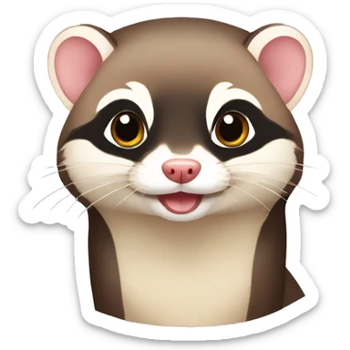 sable ferret sticker