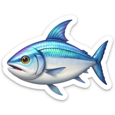 waving mackerel sticker