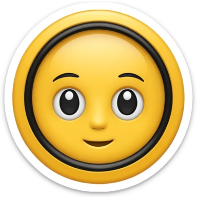 A yellow guide sticker