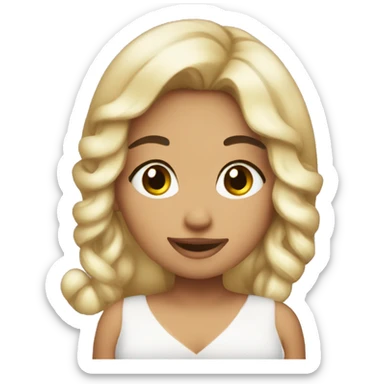 Cute coquette Xmas emojis sticker