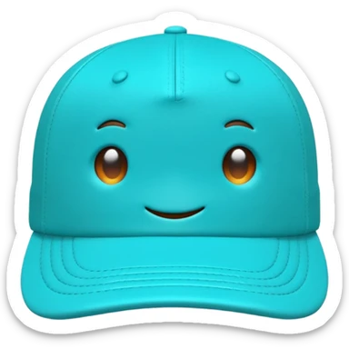 Turquoise Cap sticker