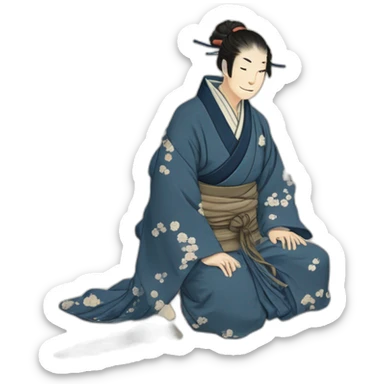 Hokusai Katsushika sticker