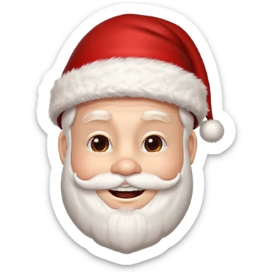 santa claus con brackets sticker