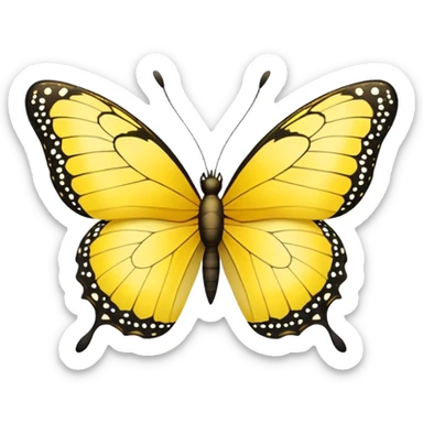 yellow butterfly

 sticker