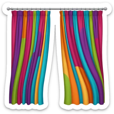 colorful Curtain sticker
