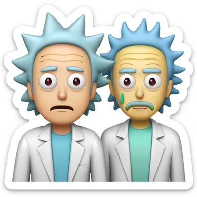 Rick and morty  sticker