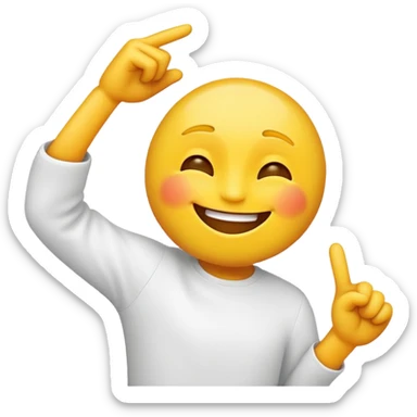 Make a yellow emoji dabbing  sticker