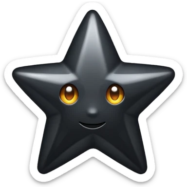 Сделай пожалуйста эмодзи надпись black star service sticker