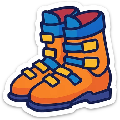 ski boots sticker