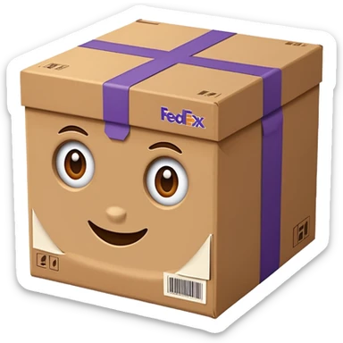 FedEx delivery parcel sticker