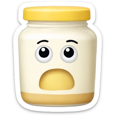 Mayonnaise pot sticker