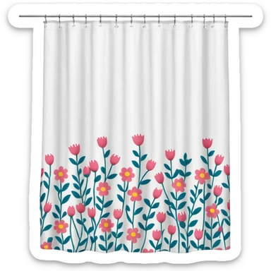 Shower curtain  sticker